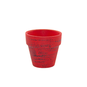 R2262V CACHEPÔ DE CERÂMICA VERMELHO