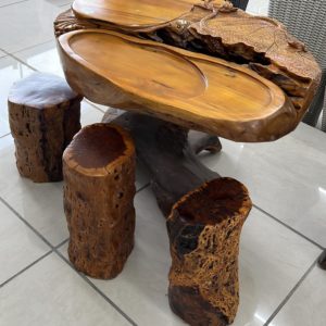 J410 Mesa Com 4 Banquetas