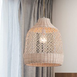 175601 Luminária Pendente De Rattan