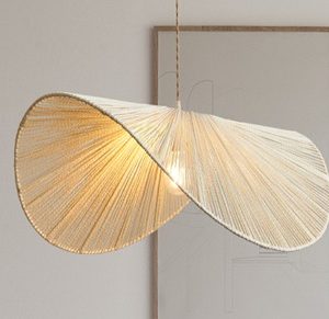 174701 Luminária Pendente De Rattan