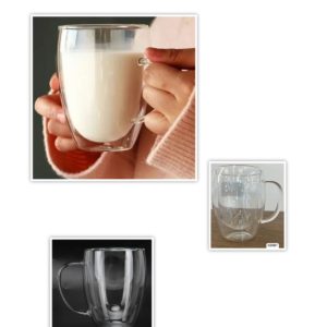 88901 Caneca De Vidro Com Parede Dupla