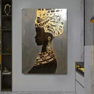X562 Tela Decorativa, Mulher Africana